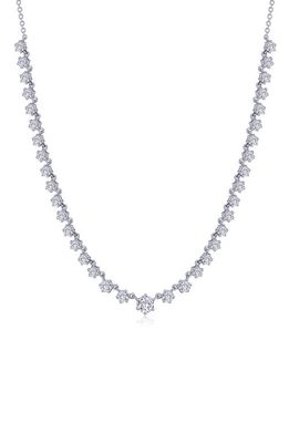 Lafonn Simulated Diamond Tennis Necklace in White