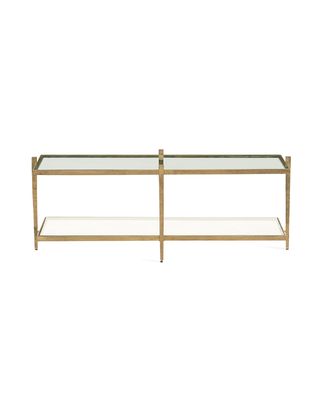 Laforge Antiqued Gold Coffee Table