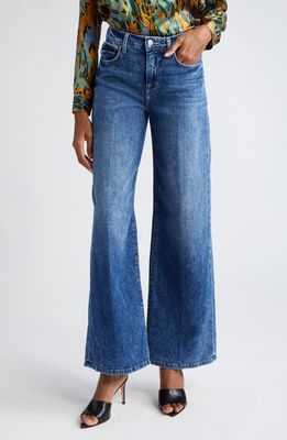 L'AGENCE Alicent High Waist Wide Leg Jeans in Wilcox
