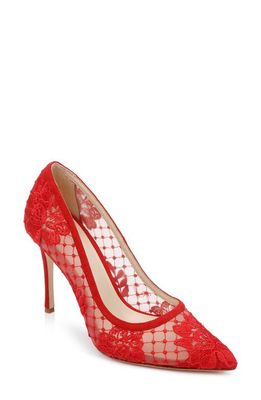 L'AGENCE Anais Embroidered Lace Pump