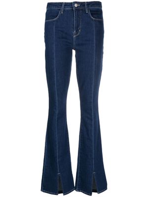 L'Agence Beatrix front-slit bootcut jeans - Blue
