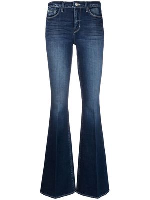 L'Agence Bell dark-wash flared jeans - Blue