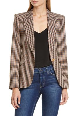 L'AGENCE Chamberlain Houndstooth Blazer in Comey Houndstooth