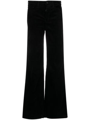 L'Agence Clayton cotton-blend palazzo trousers - Black