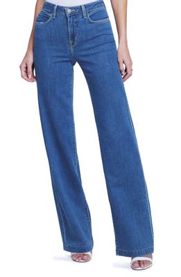 L'AGENCE Clayton Wide Leg Jeans in Plymouth