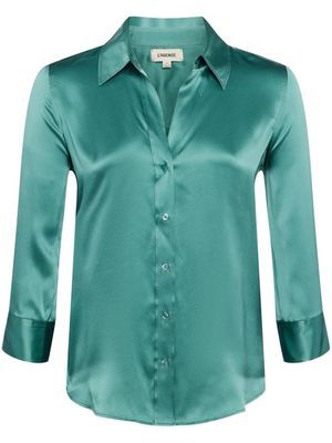 L'Agence Dani silk shirt - Green
