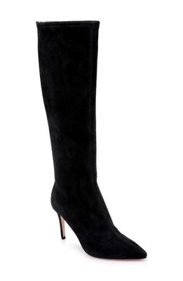 L'AGENCE Giverny Pointed Toe Stiletto Boot in Black