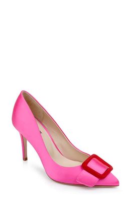L'AGENCE Helene Pointed Toe Pump in Hot Pink