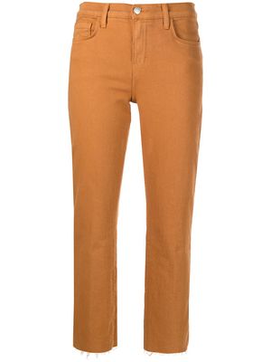 L'Agence high-rise Sada cropped jeans - Orange