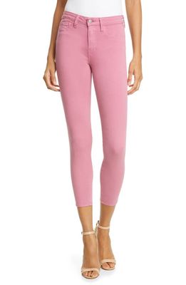 L'AGENCE High Waist Skinny Ankle Jeans in Wildrose