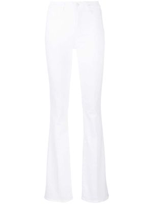 L'Agence high-waisted flared jeans - White