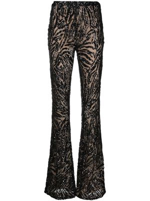 L'Agence Honor flared trousers - Black