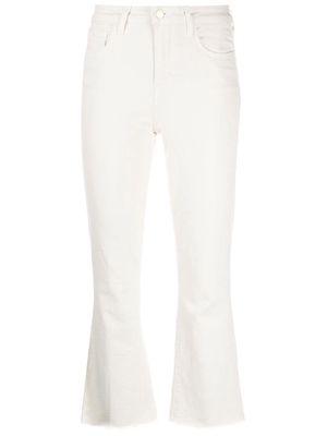 L'Agence Kendra cropped flared jeans - Neutrals