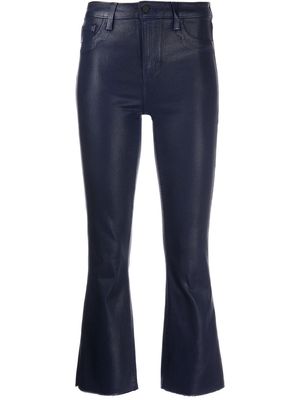 L'Agence Kendra High-Rise cropped flared jeans - Purple