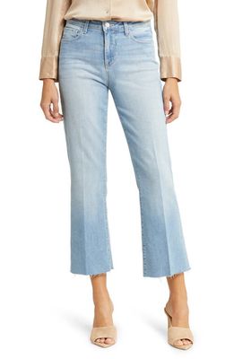 L'AGENCE Kendra Raw Hem Crop Flare Jeans in Canyon