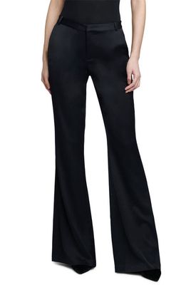 L'AGENCE Lane High Waist Flare Trousers in Black