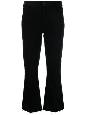L'Agence low-rise cropped jeans - Black
