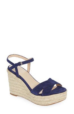 L'AGENCE Mae Espadrille Wedge Sandal in Midnight