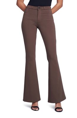 L'AGENCE Marty High Waist Flare Leg Jeans in Dark Chocolate