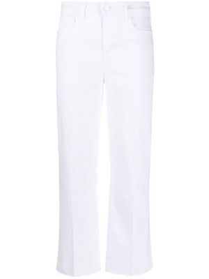 L'Agence mid-rise cropped jeans - White