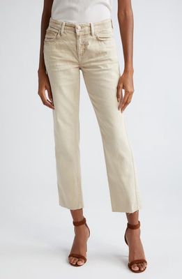L'AGENCE Milana Stovepipe Ankle Straight Leg Jeans in Sand Dune