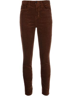 L'Agence Monique velvet skinny jeans - Brown