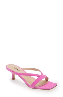 L'AGENCE Oceane Strappy Mule in Hot Pink