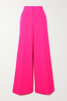 L'Agence - Pilar Stretch-crepe Wide-leg Pants - Pink