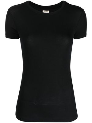 L'Agence round-neck short-sleeved top - Black