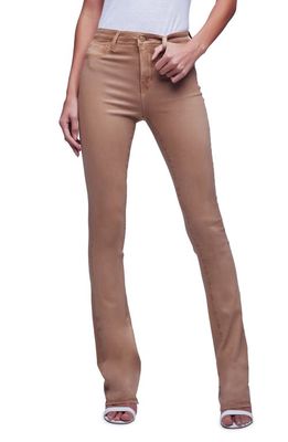 L'AGENCE Selma High Waist Baby Boot Jeans in Brioche Coated