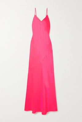 L'Agence - Serita Silk-satin Maxi Dress - Pink