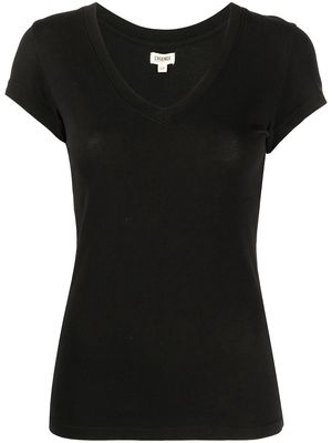 L'Agence v-neck T-shirt - Black