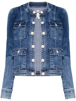 L'Agence Yari button-detail denim jacket - Blue