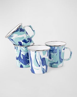 Lagoon Latte Mugs, Set of 4