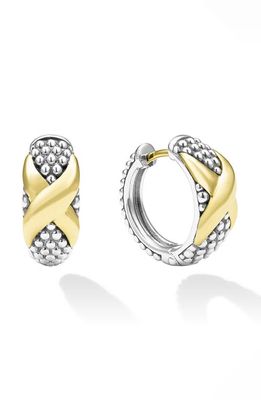 LAGOS Embrace Hoop Earrings in Gold/Silver