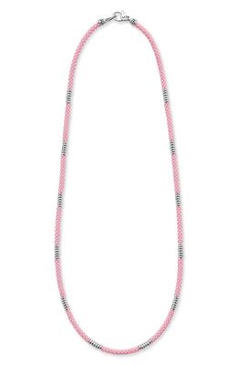 LAGOS Pink Caviar Ceramic Station Necklace