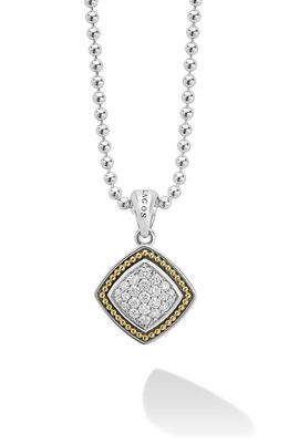 LAGOS Rittenhouse Diamond Pavé Pendant Necklace in Silver