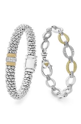 LAGOS Set of 2 Bracelets in Silver/Gold