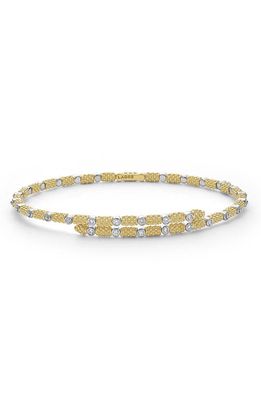 LAGOS Signature Caviar Superfine Diamond Wrap Bracelet in Gold