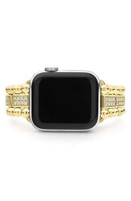 LAGOS Smart Caviar Apple WatchÂ Series 7/6/5/4/3/2/1 Diamond Bracelet Watchband in Gold