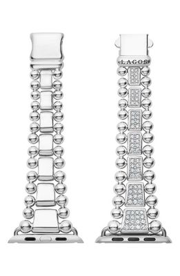 LAGOS Smart Caviar Diamond Apple Watch Watchband in Two-Tone