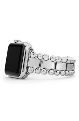 LAGOS Smart Caviar Stainless Steel Link Band for Apple Watch® in Silver