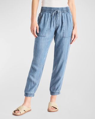 Lakeside Chambray Indigo Jogger Pants