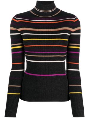 Lala Berlin Kallassa striped wool jumper - Black