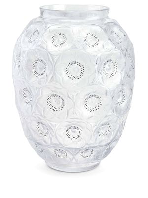 Lalique Anemones Grand crystal vase - CLEAR