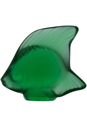 Lalique Fish crystal sculpture - Green