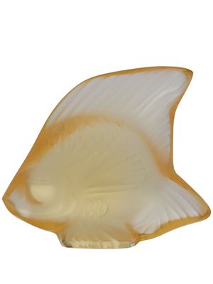 Lalique Fish crystal sculpture - Yellow