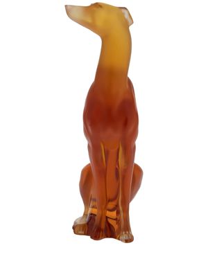 Lalique Greyhound crystal statue - Yellow