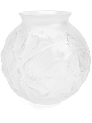 Lalique Hirondelles crystal vase - Neutrals