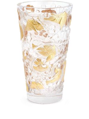 Lalique Merles Rais crystal vase - Neutrals